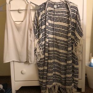 Tank and Short sleeve long sweater